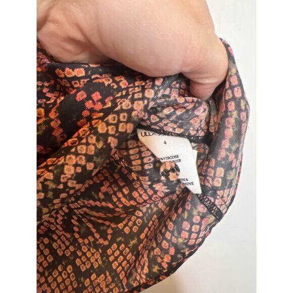 NEW Ulla Johnson Josefine Silk Layered Sleeves Top Women's Pink Thistle Size: 4 - Picture 5 of 7